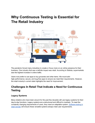 Why Continuous Testing is Essential for The Retail Industry
