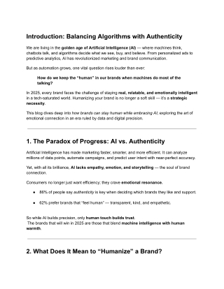 How to Humanize Your Brand in an AI-Driven World