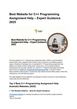 best website for c programming assignment help