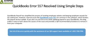 Step-by-Step Guide to Fix QuickBooks Error 557