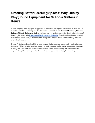 creating better learning spaces why quality