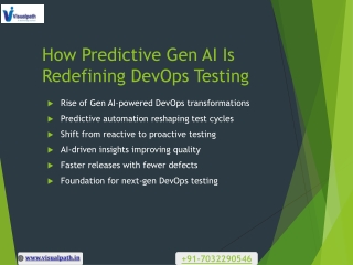 how predictive gen ai is redefining devops testing