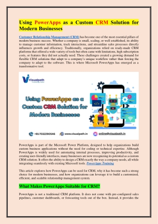 using powerapps as a custom crm solution