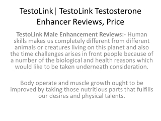 testolink testolink testosterone enhancer reviews