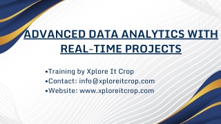 advanced data analytics with real time projects