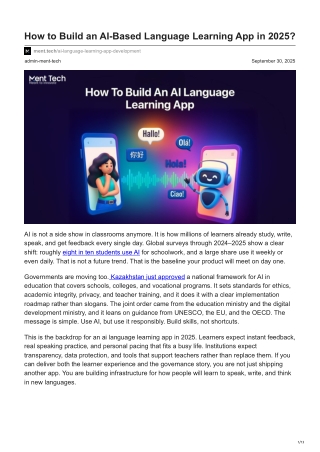 ment.tech-How to Build an AI-Based Language Learning App in 2025