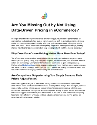 are you missing out by not using data driven