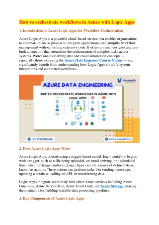 how to orchestrate workflows in azure with logic
