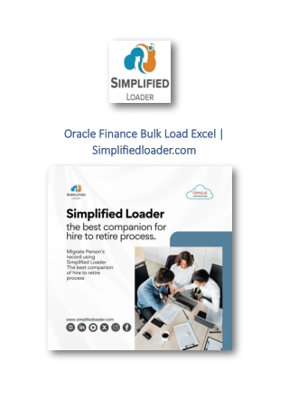 Oracle Finance Bulk Load Excel | Simplifiedloader.com